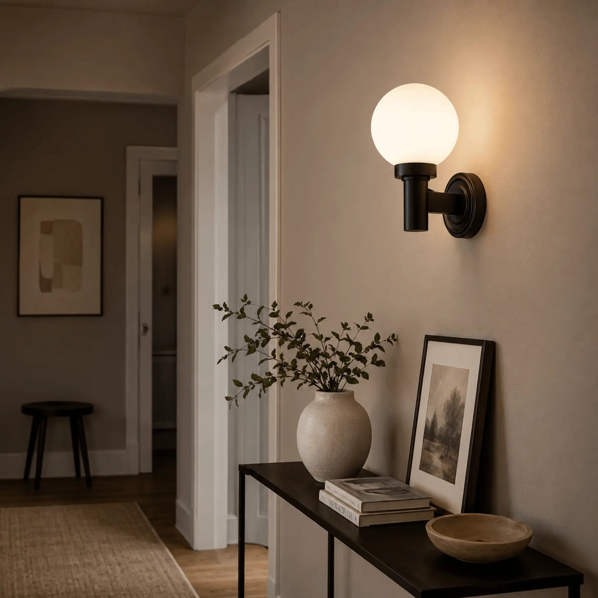 The Finished Exterior Wall Light