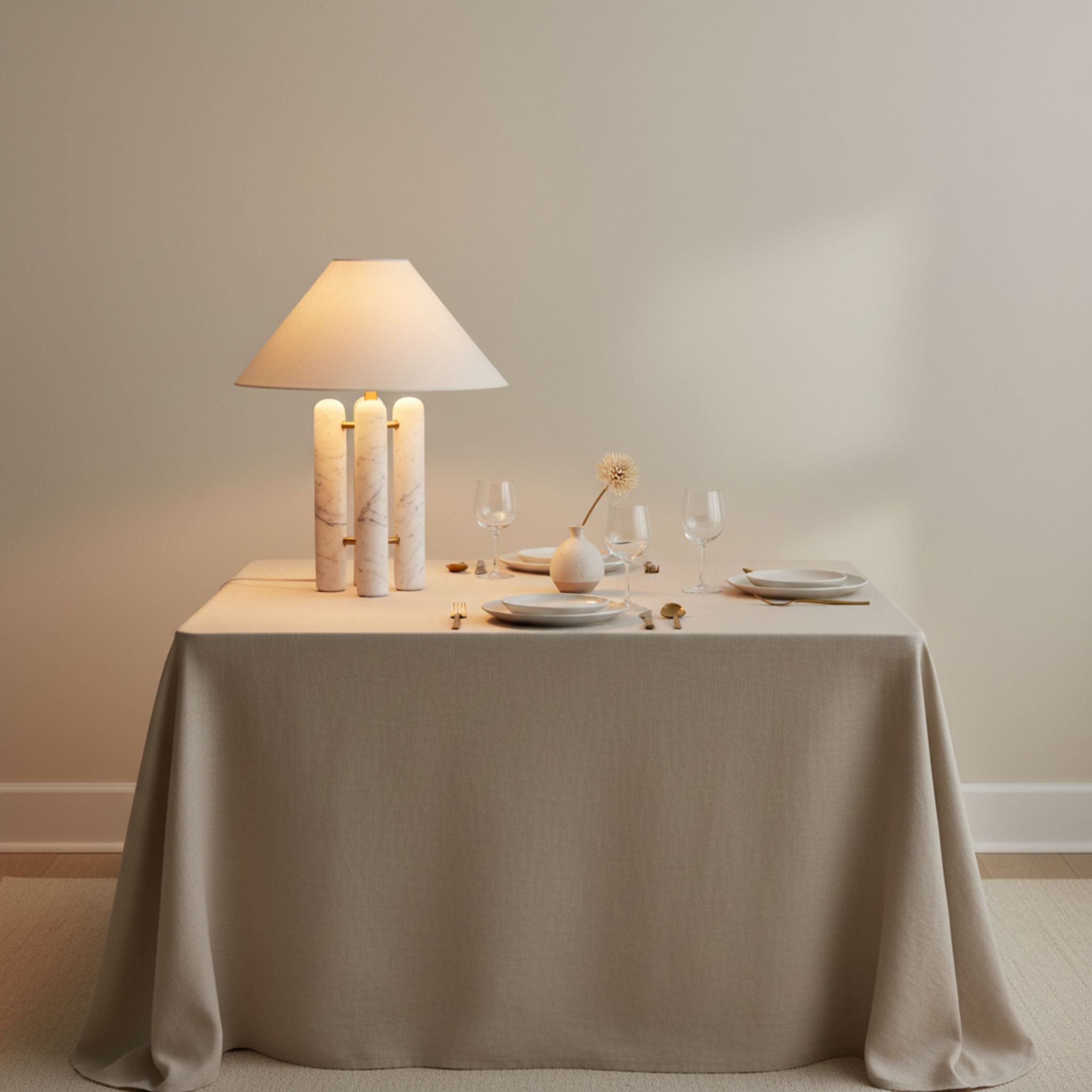 The Trio Marble Table Lamp