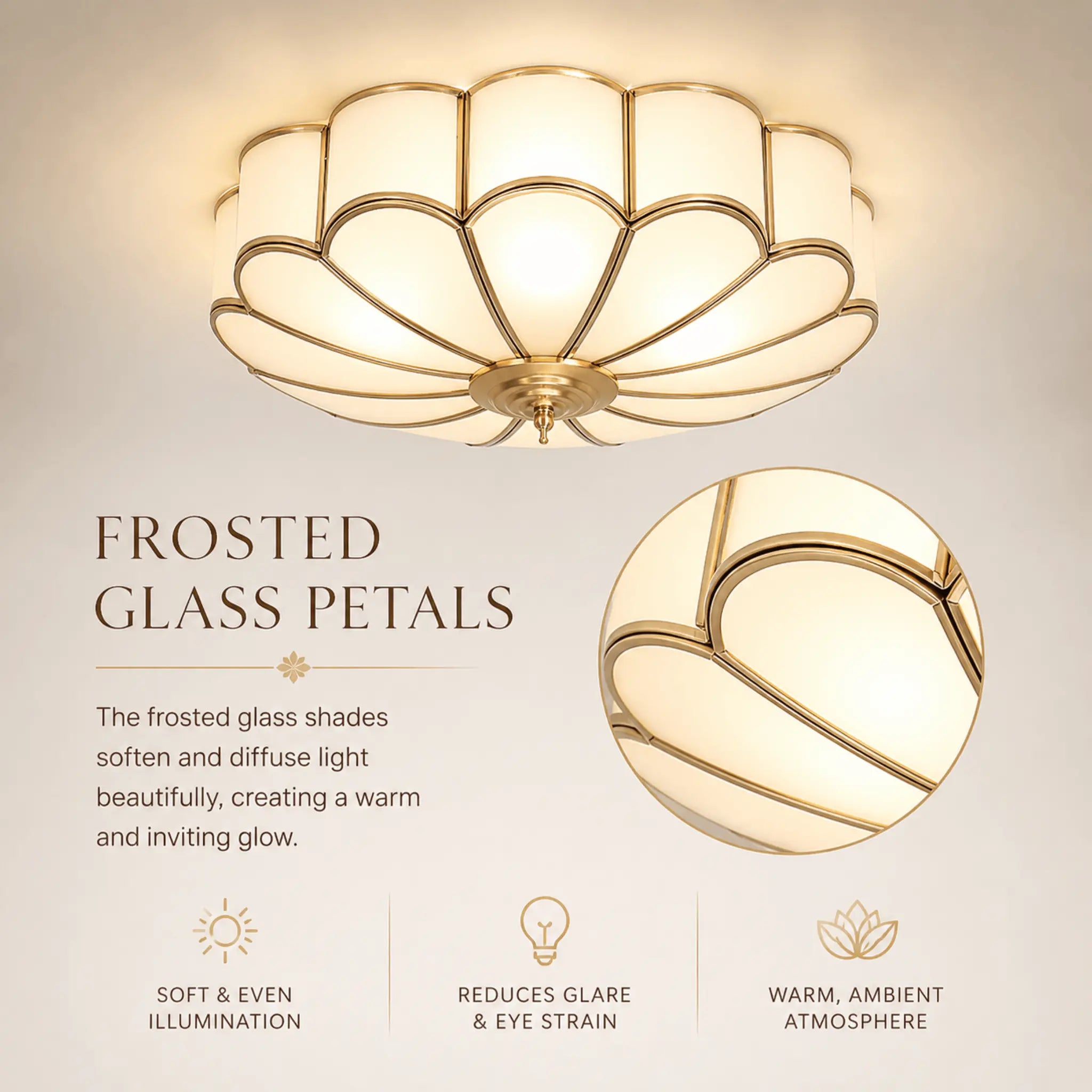The Bloom Glass Ceiling Light