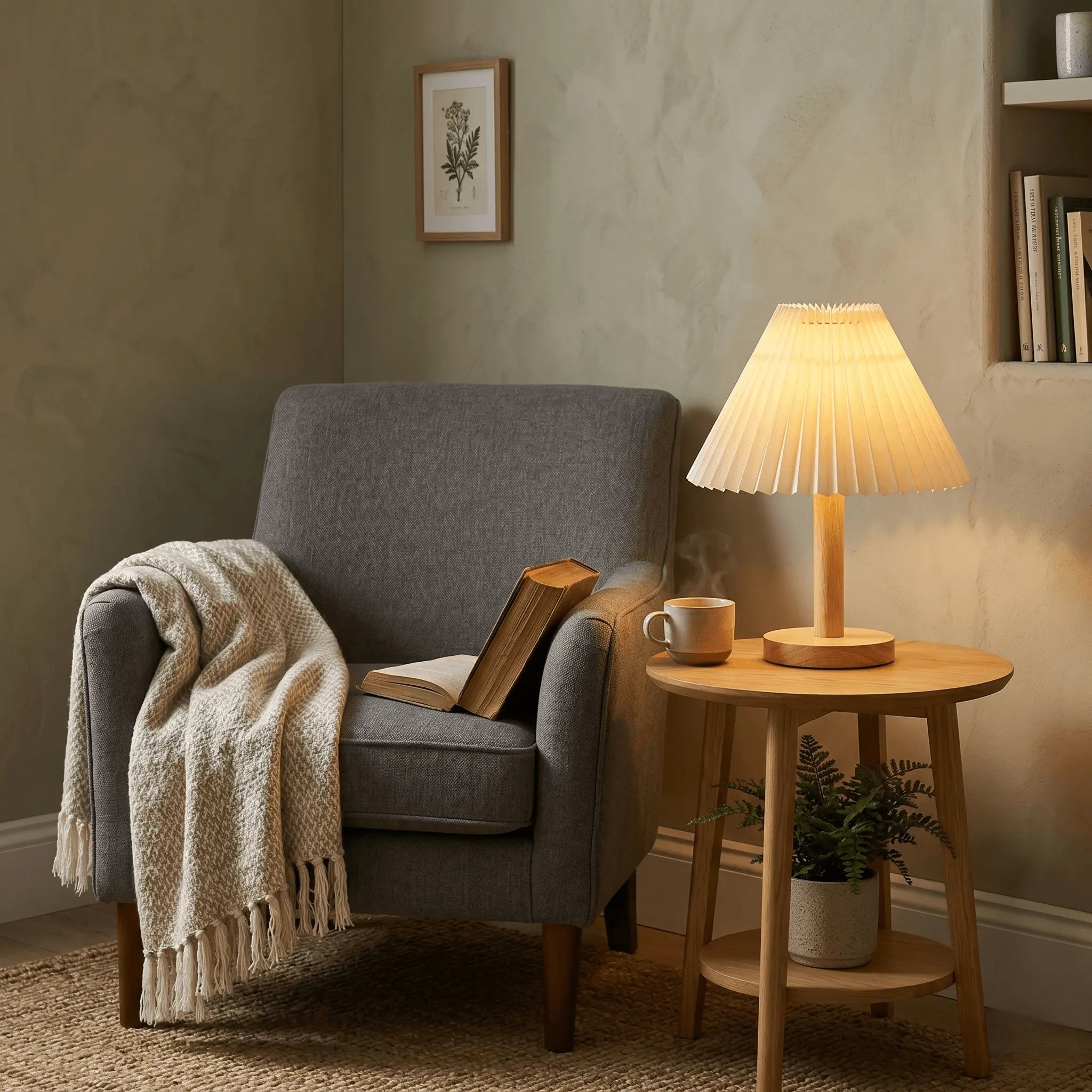 The WarmNest Wood Table Lamp