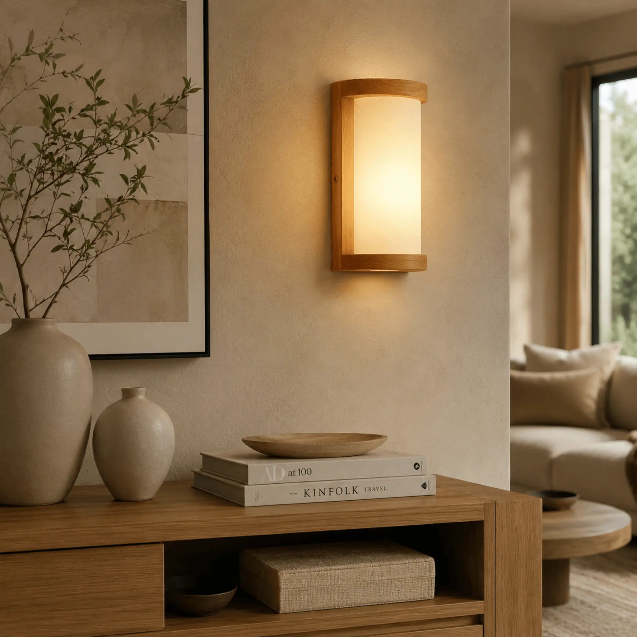 The Warm Wood Wall Sconce