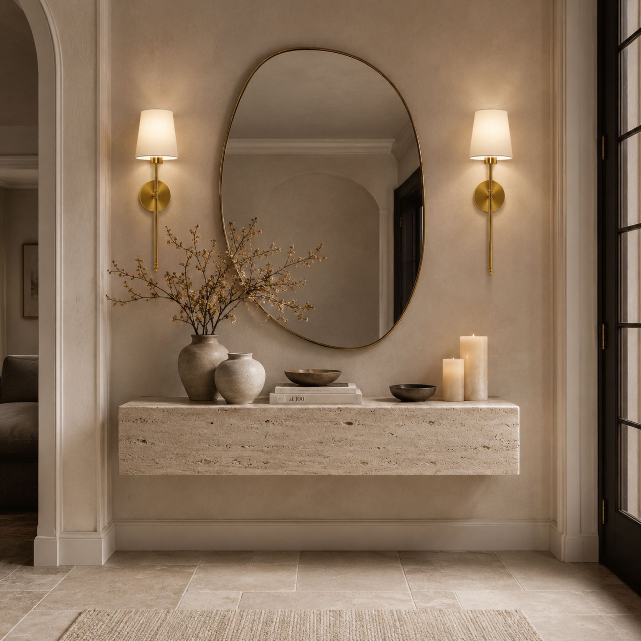 The Botanical Brass Wall Sconce