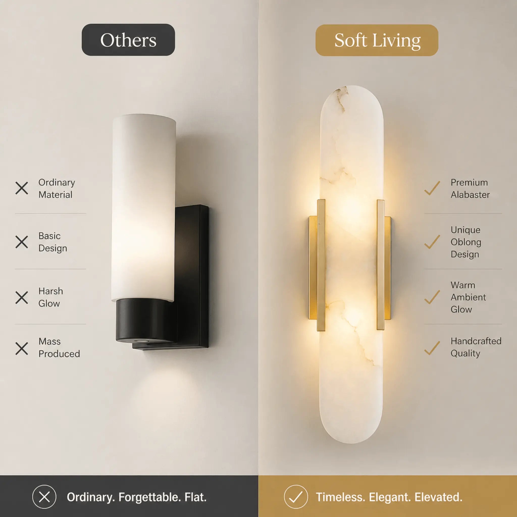 The Soft Stone Wall Light