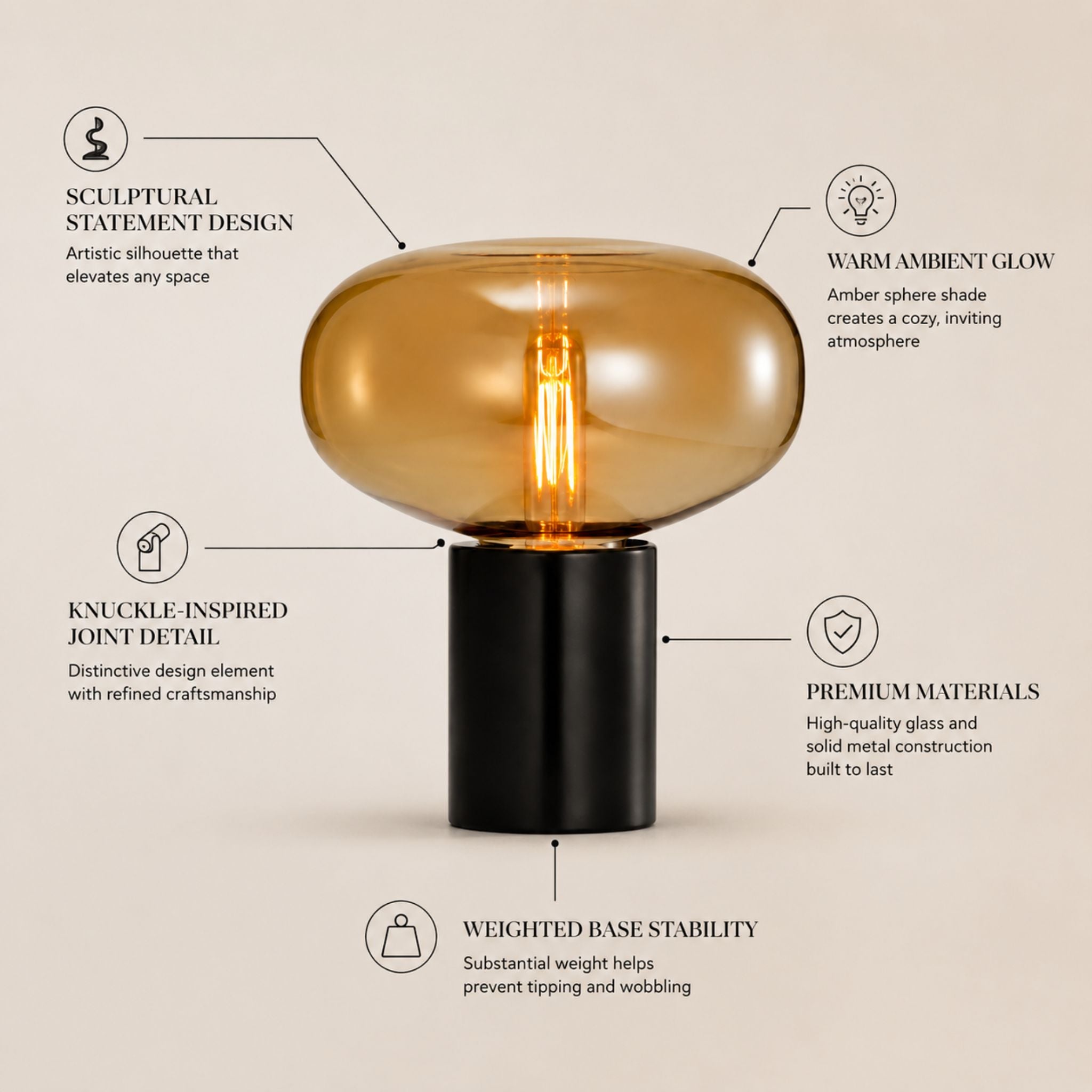 The Golden Halo Table Lamp
