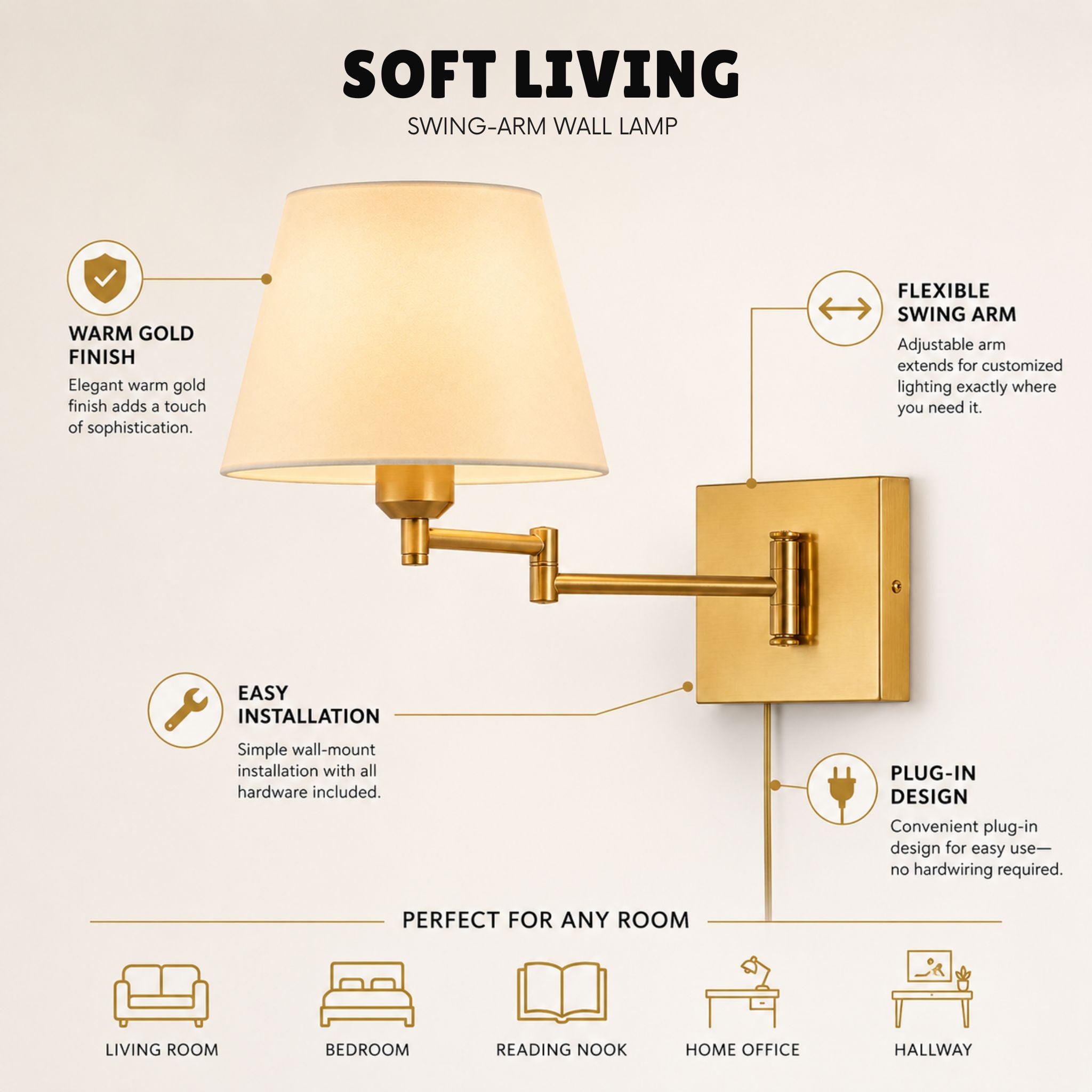 The No-Wire Bedside Sconce