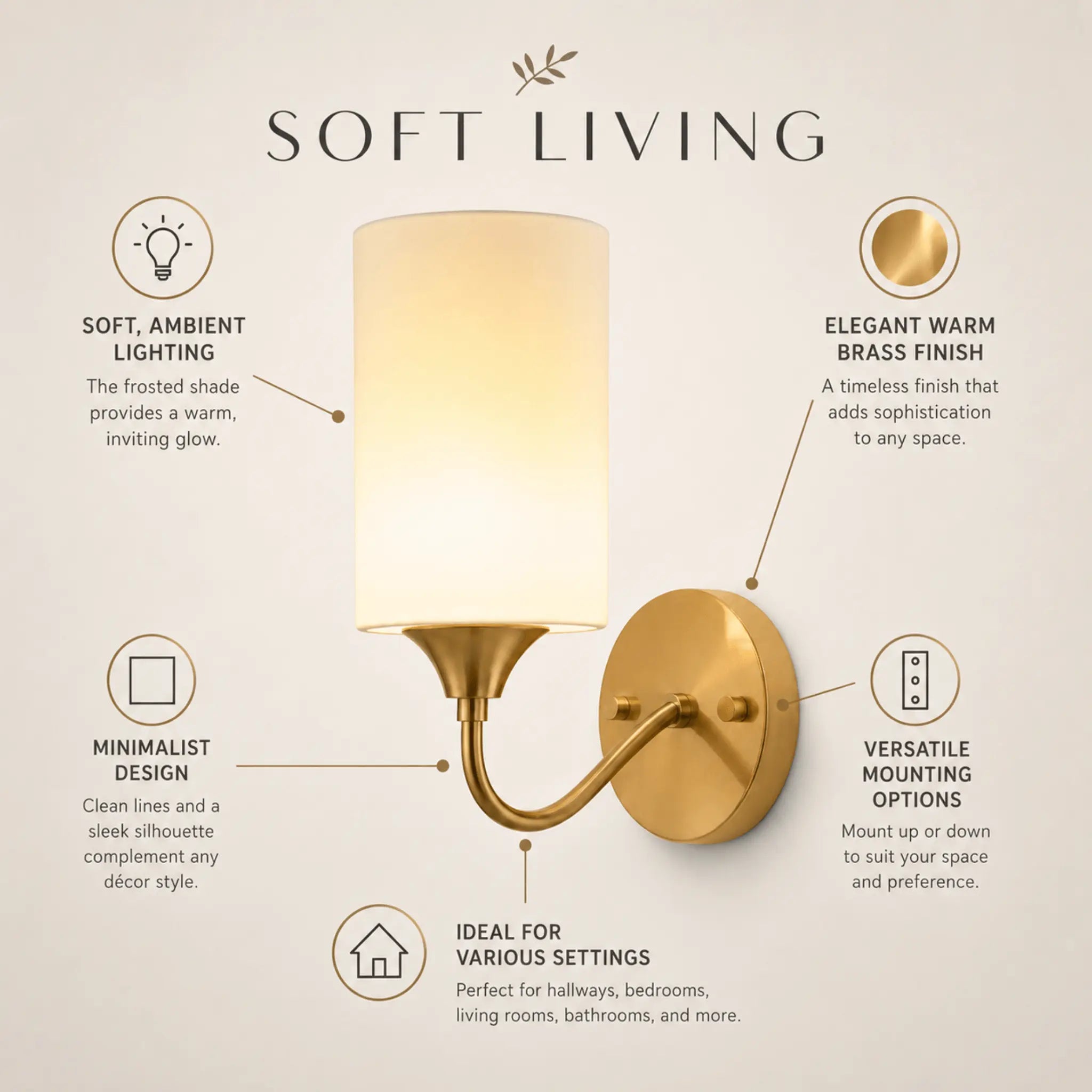 The Mayfair Brass Wall Sconce