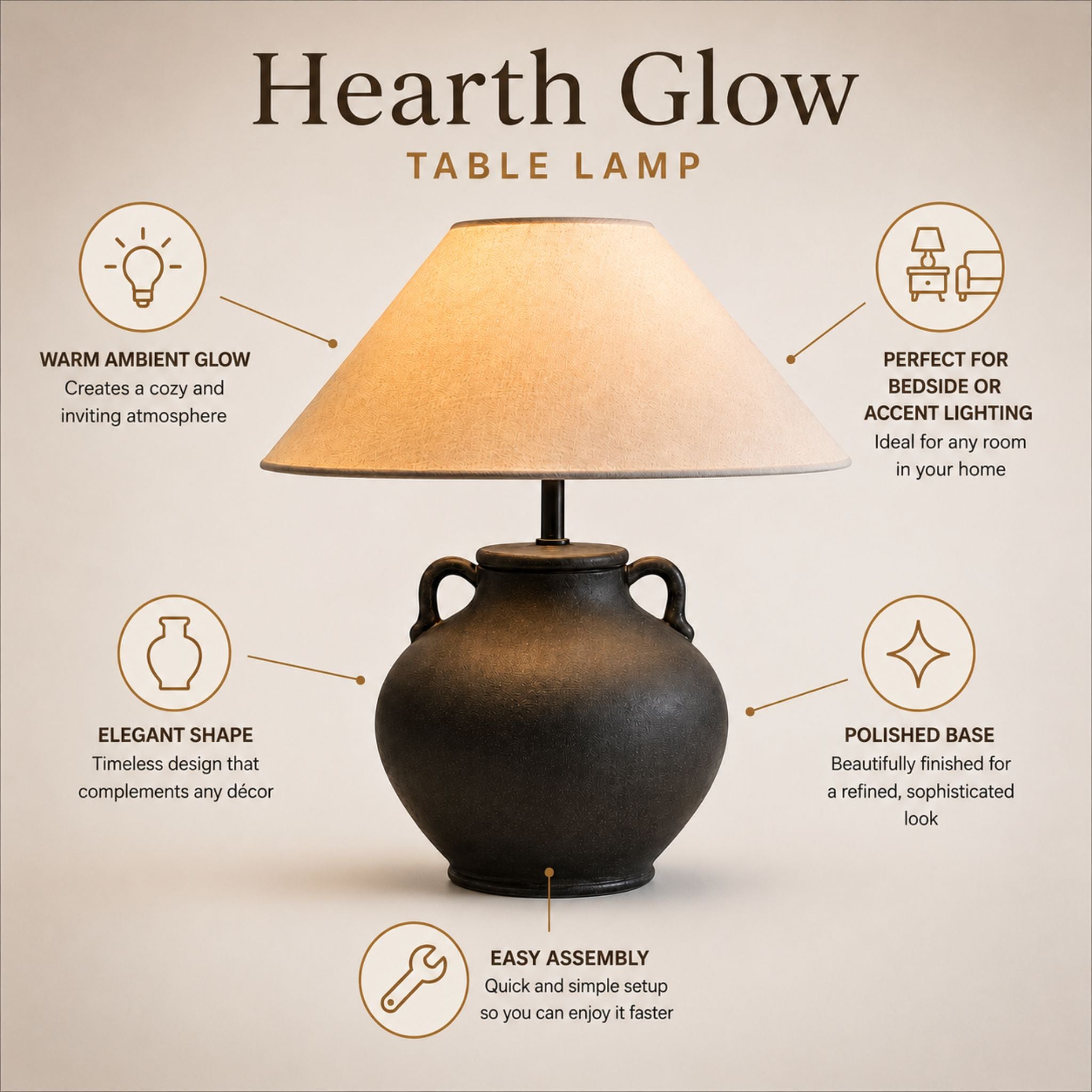 The Hearth Glow Table Lamp
