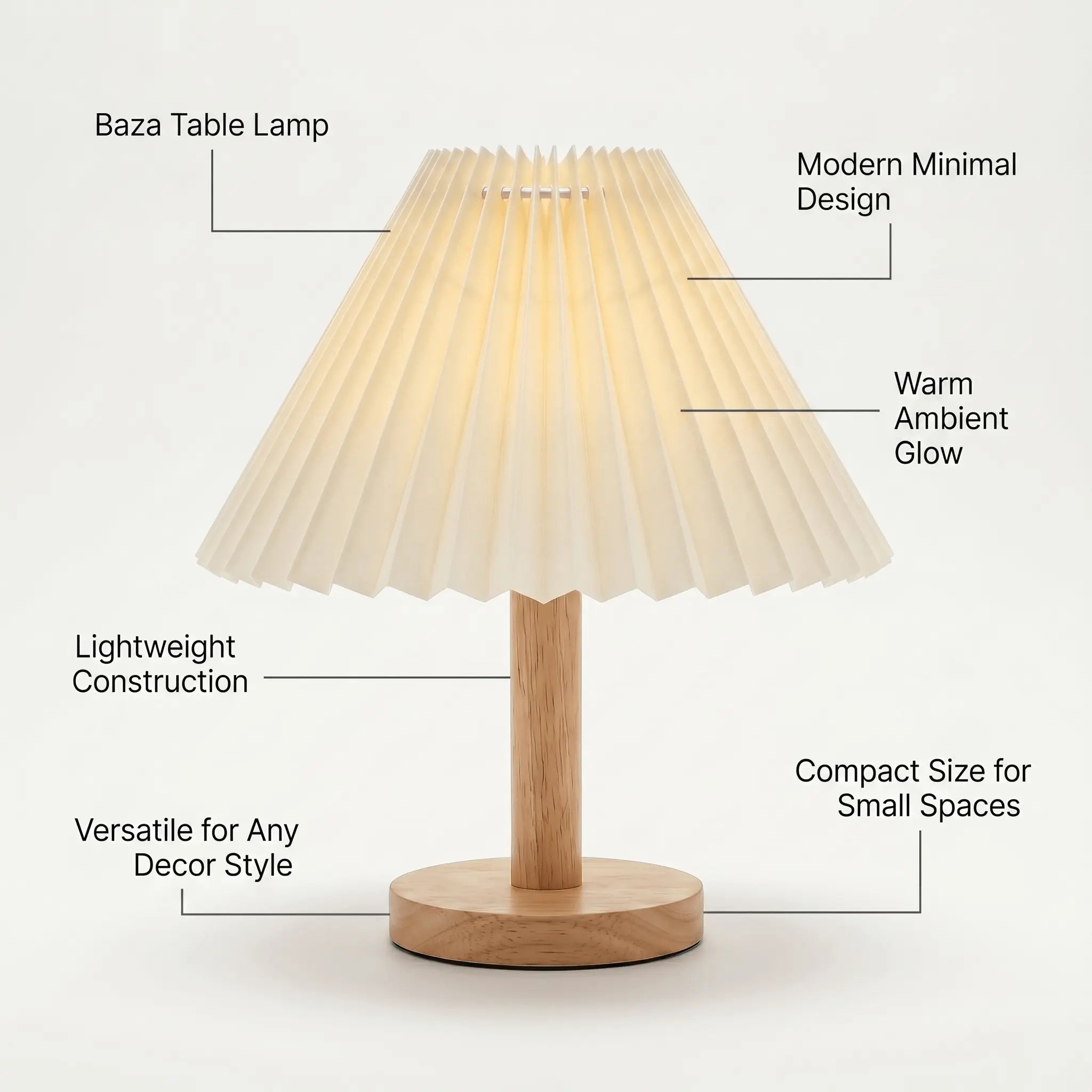 The WarmNest Wood Table Lamp