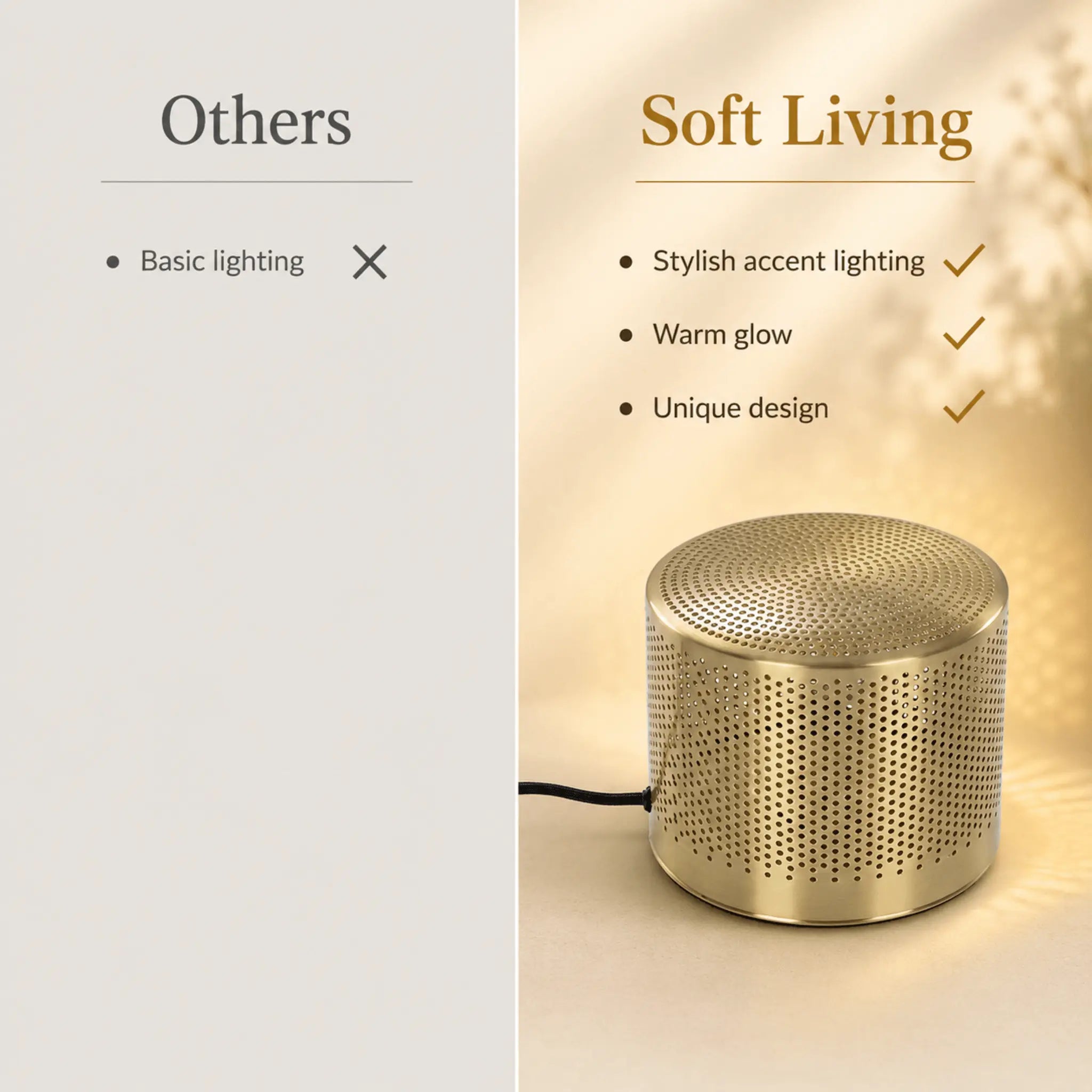The Twinkle Brass Accent Lamp