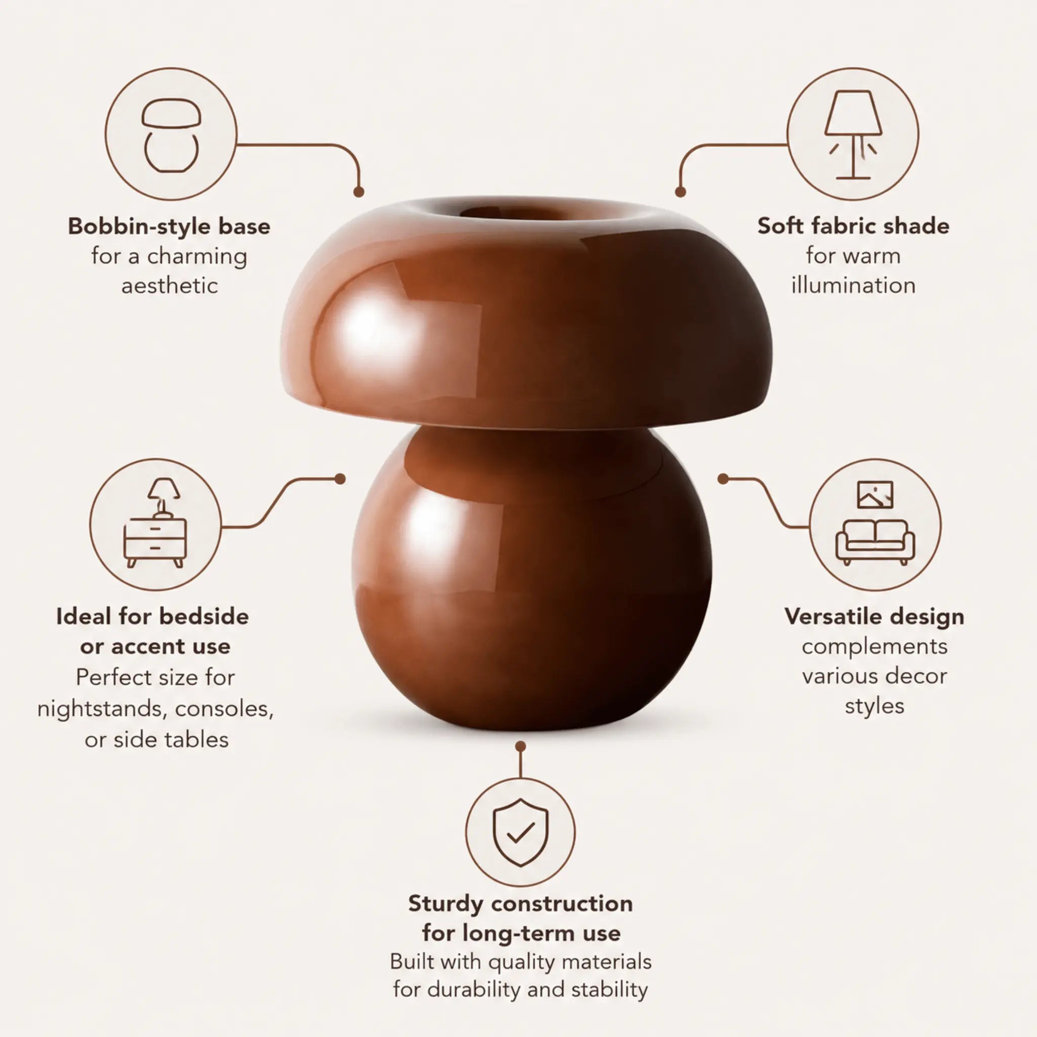 The Cozy Glow Bobbin Lamp