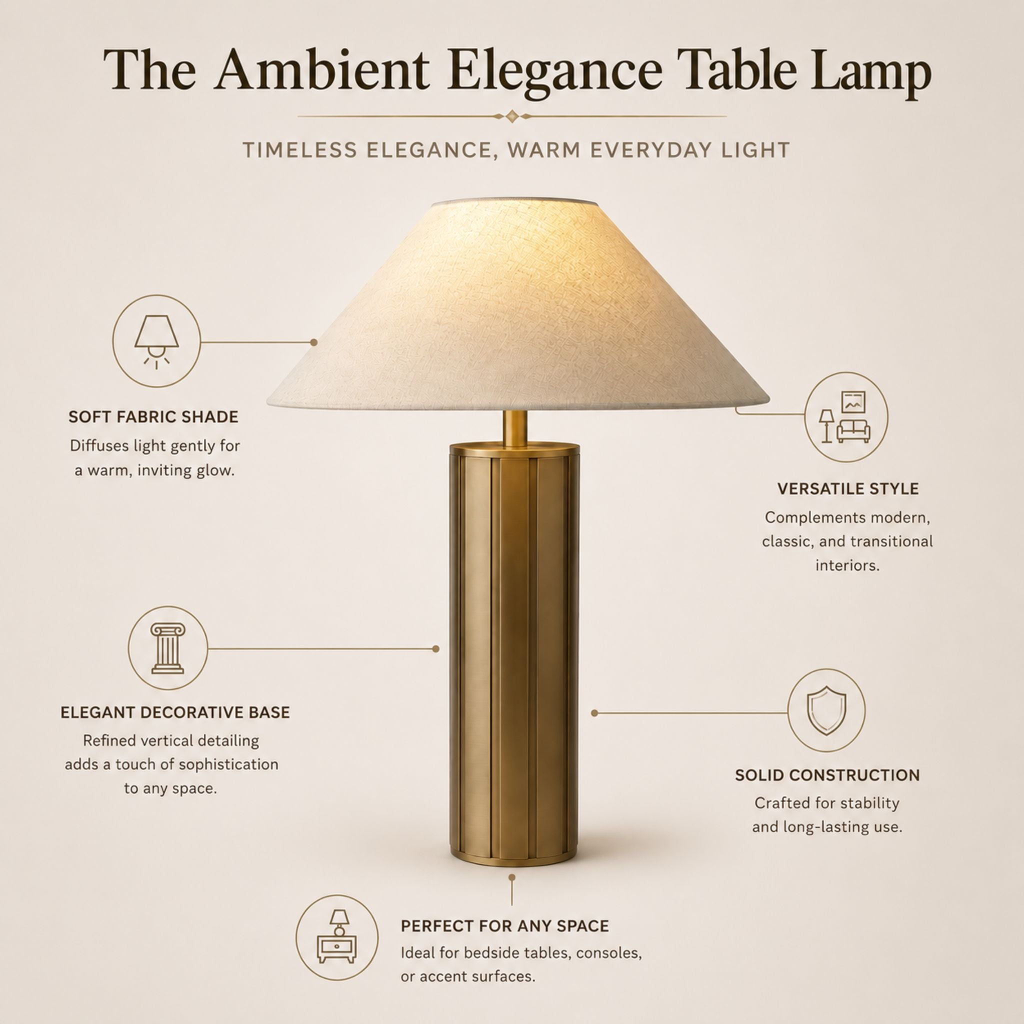 The Ambient Elegance Table Lamp