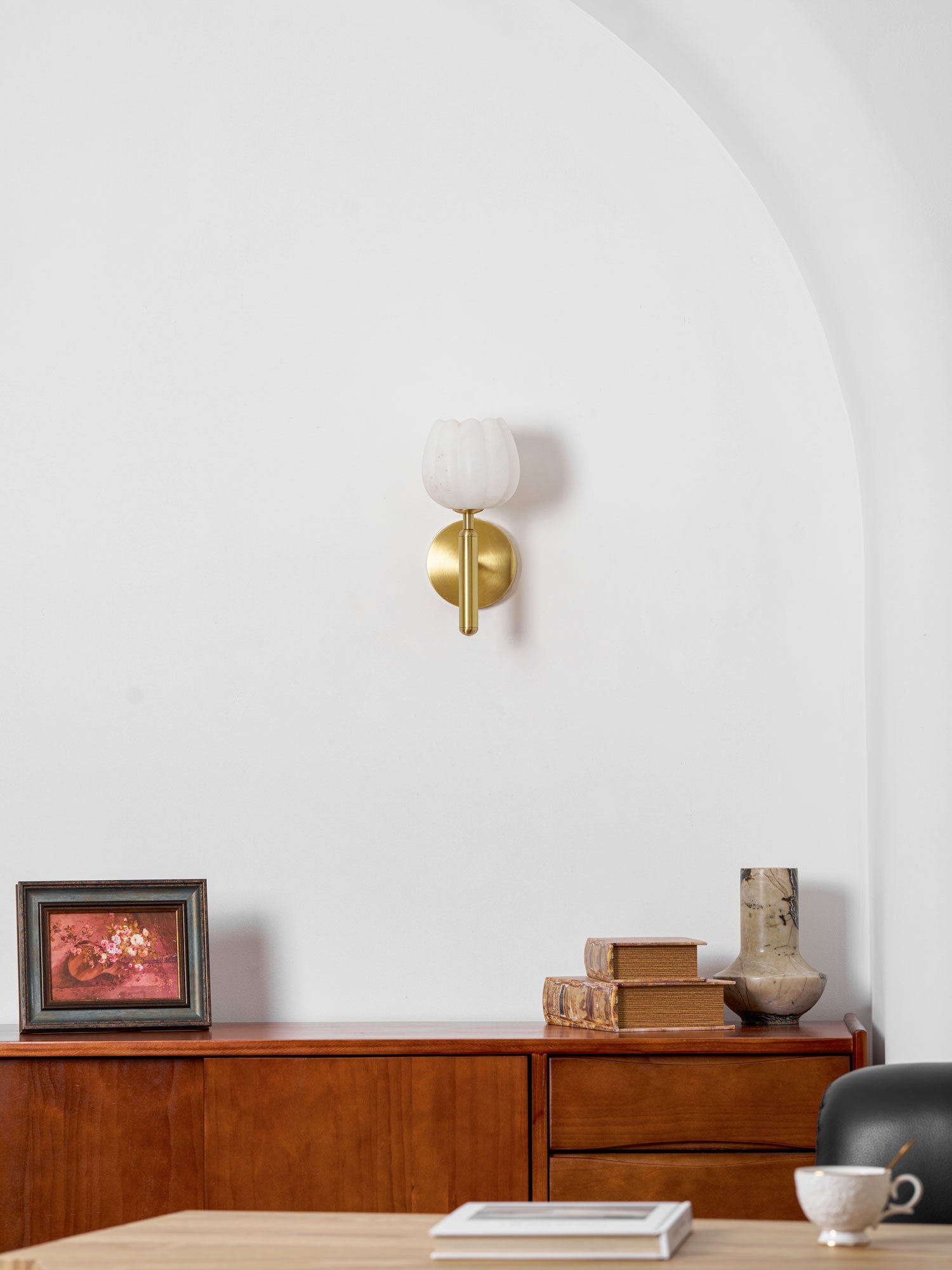 The Alabaster Bloom Wall Light
