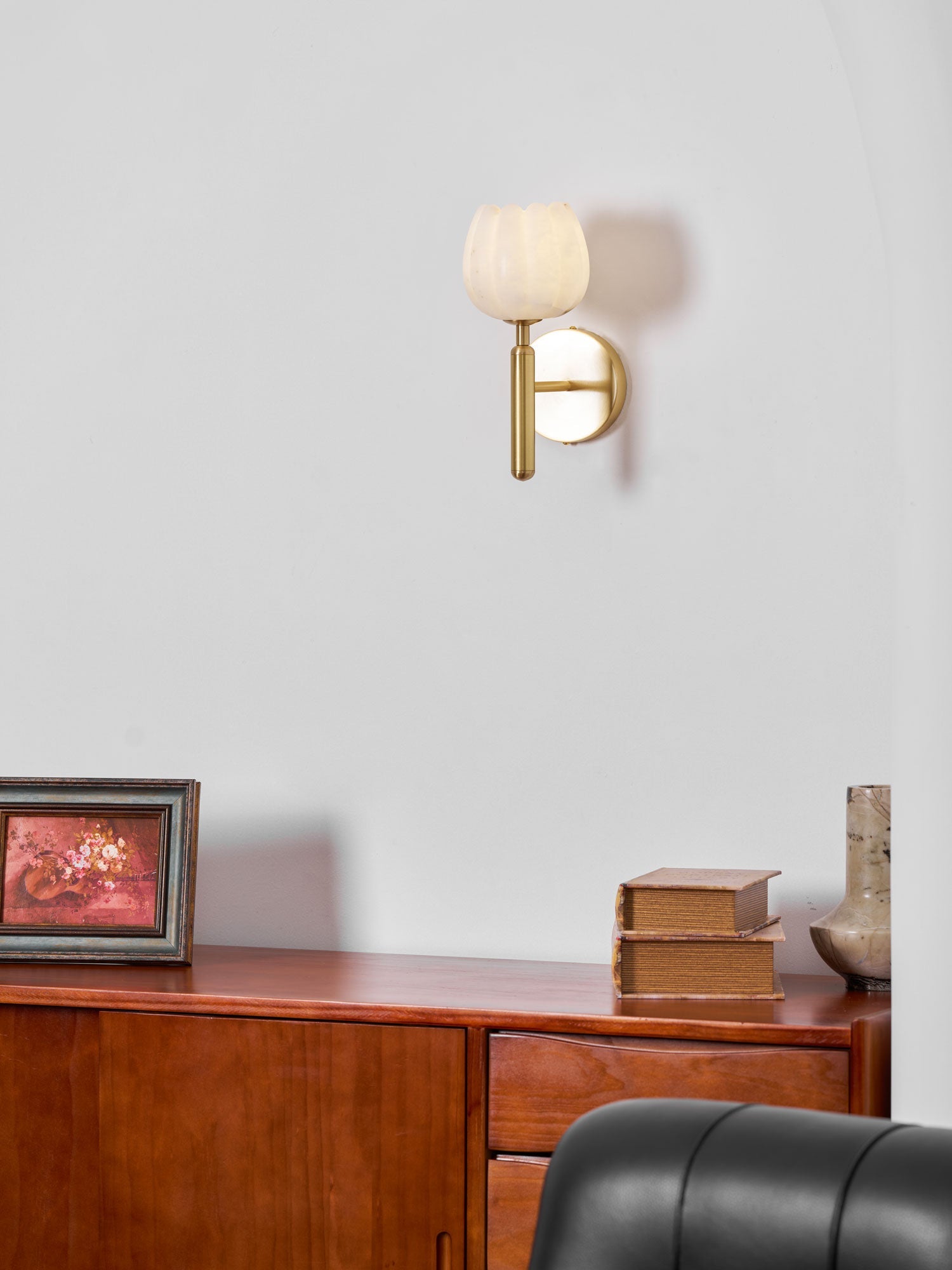 The Alabaster Bloom Wall Light