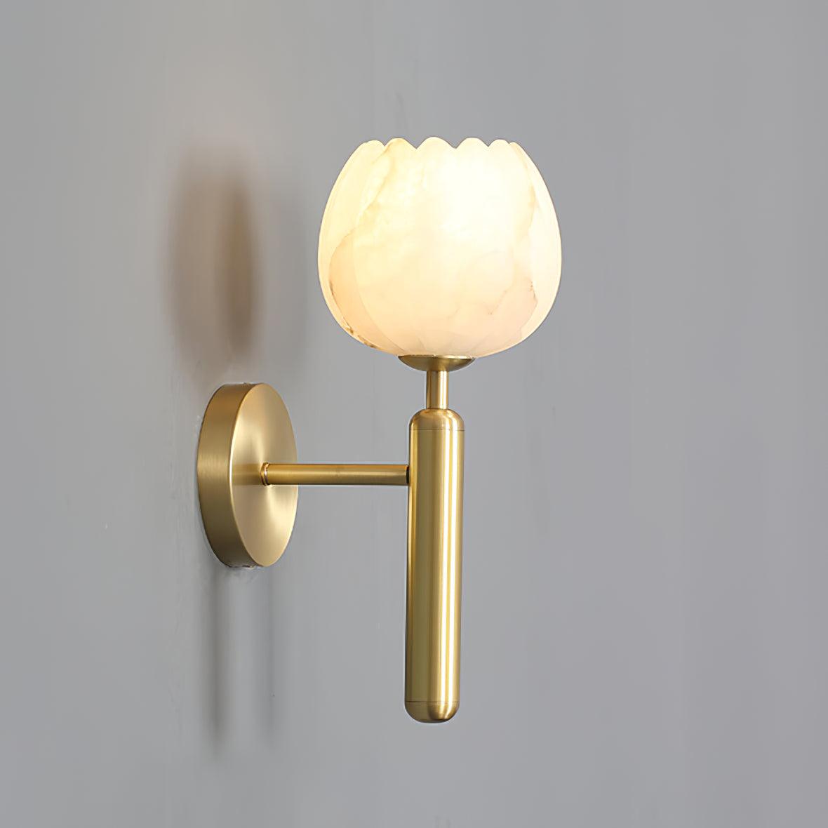 The Alabaster Bloom Wall Light