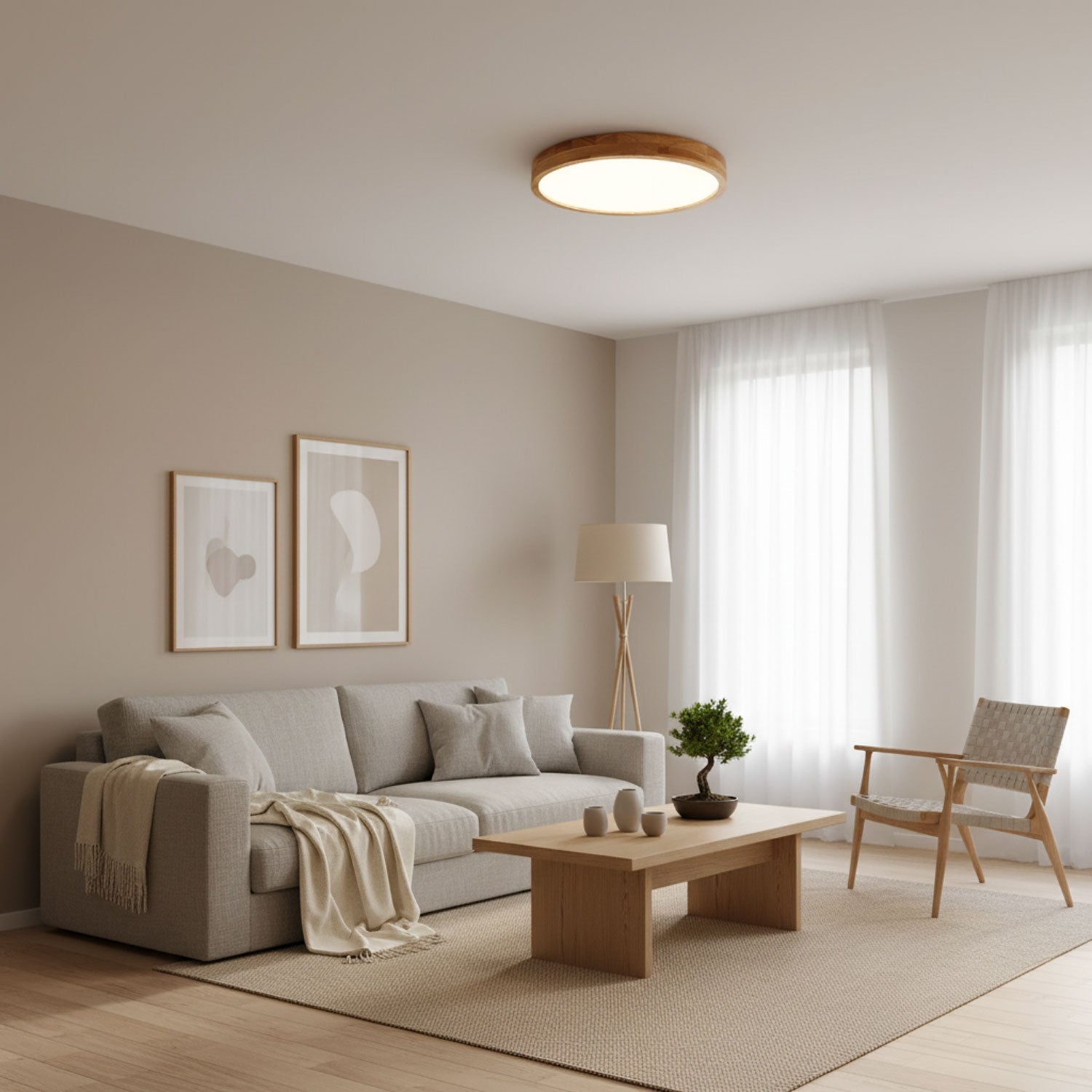 The Warm Geometry Ceiling Light