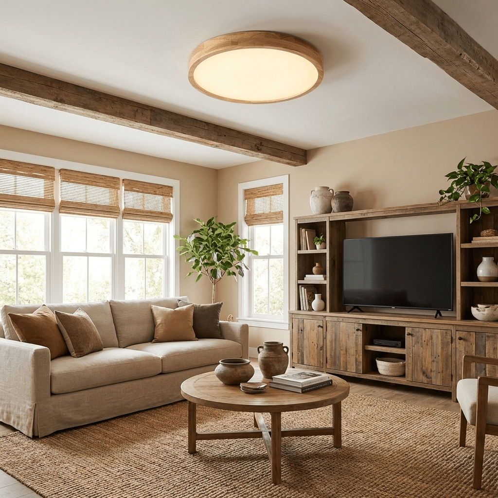 The Warm Geometry Ceiling Light