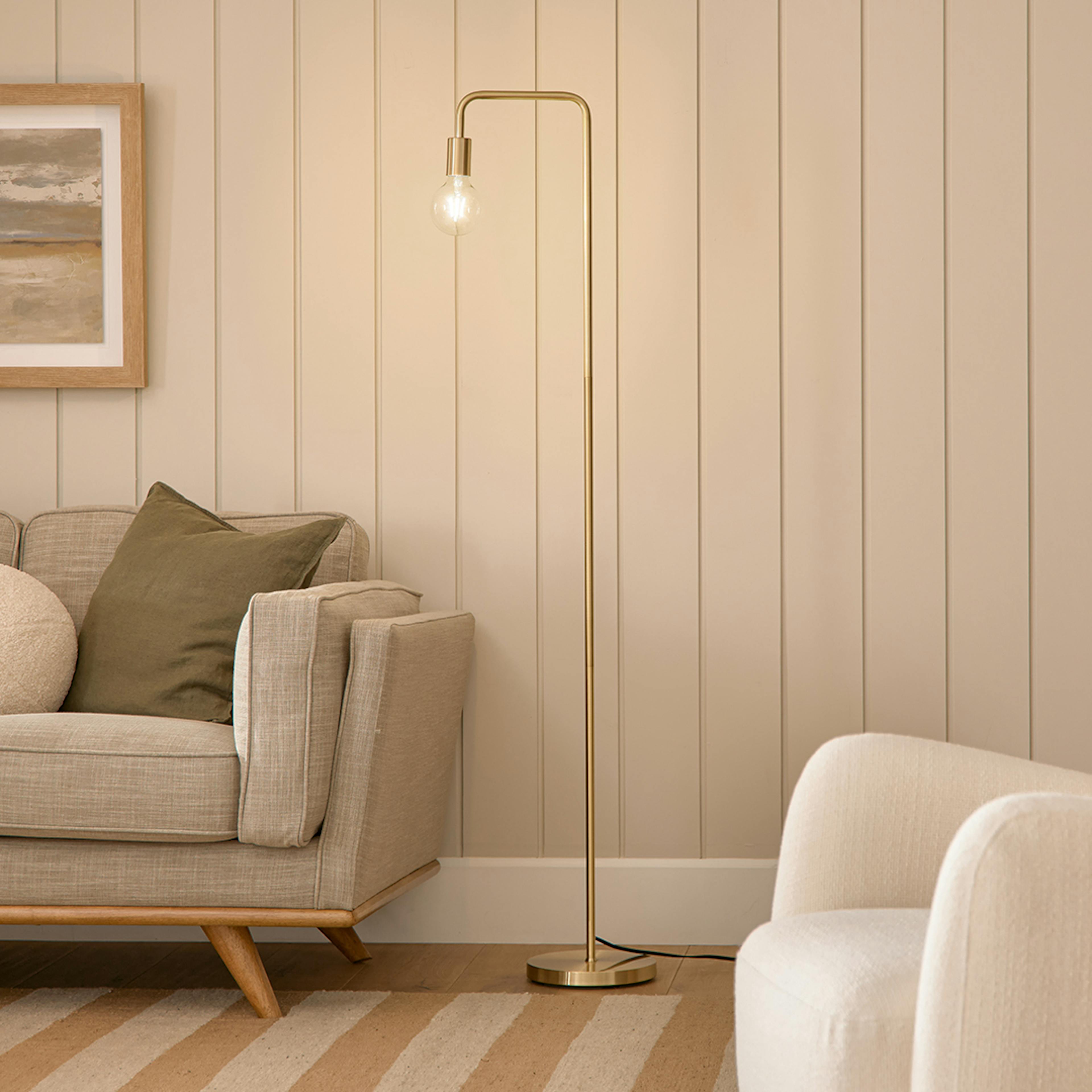 The Reading Corner Brass Floor Lamp