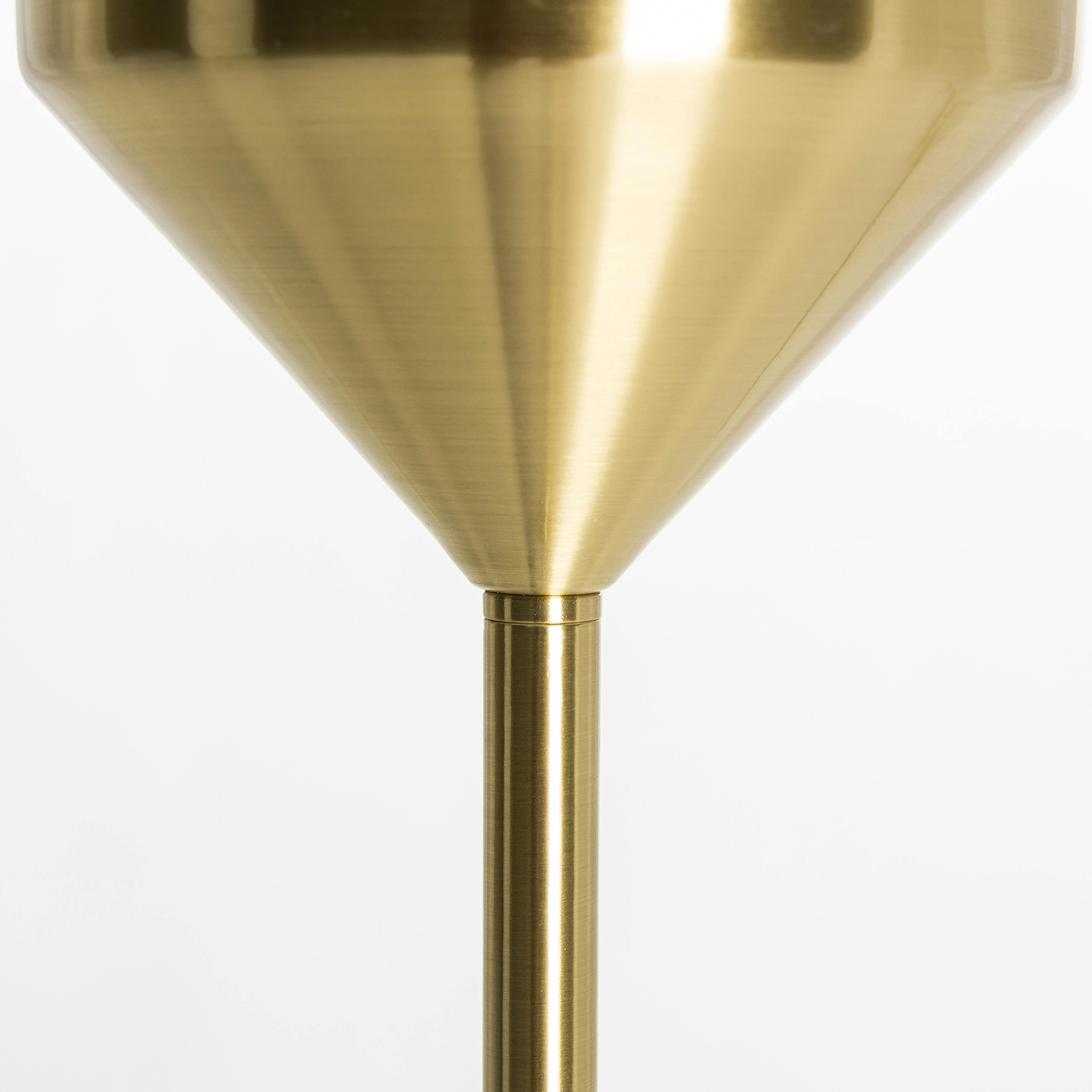 The Corner Glow Brass Floor Lamp