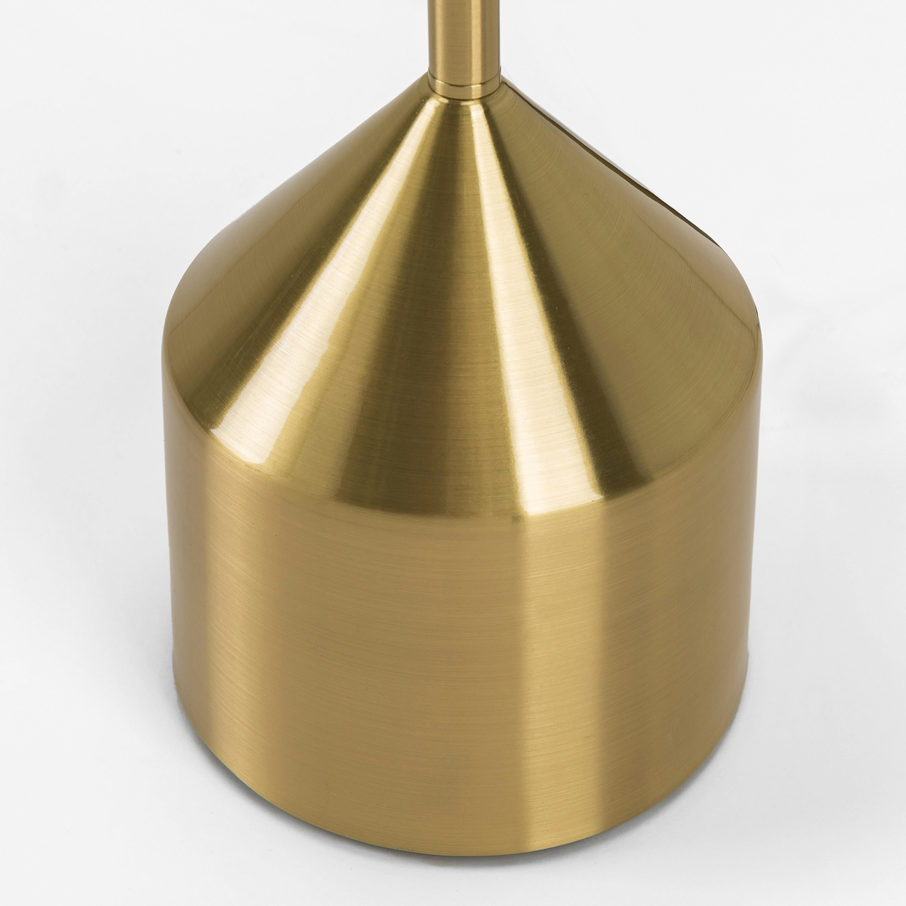 The Corner Glow Brass Floor Lamp
