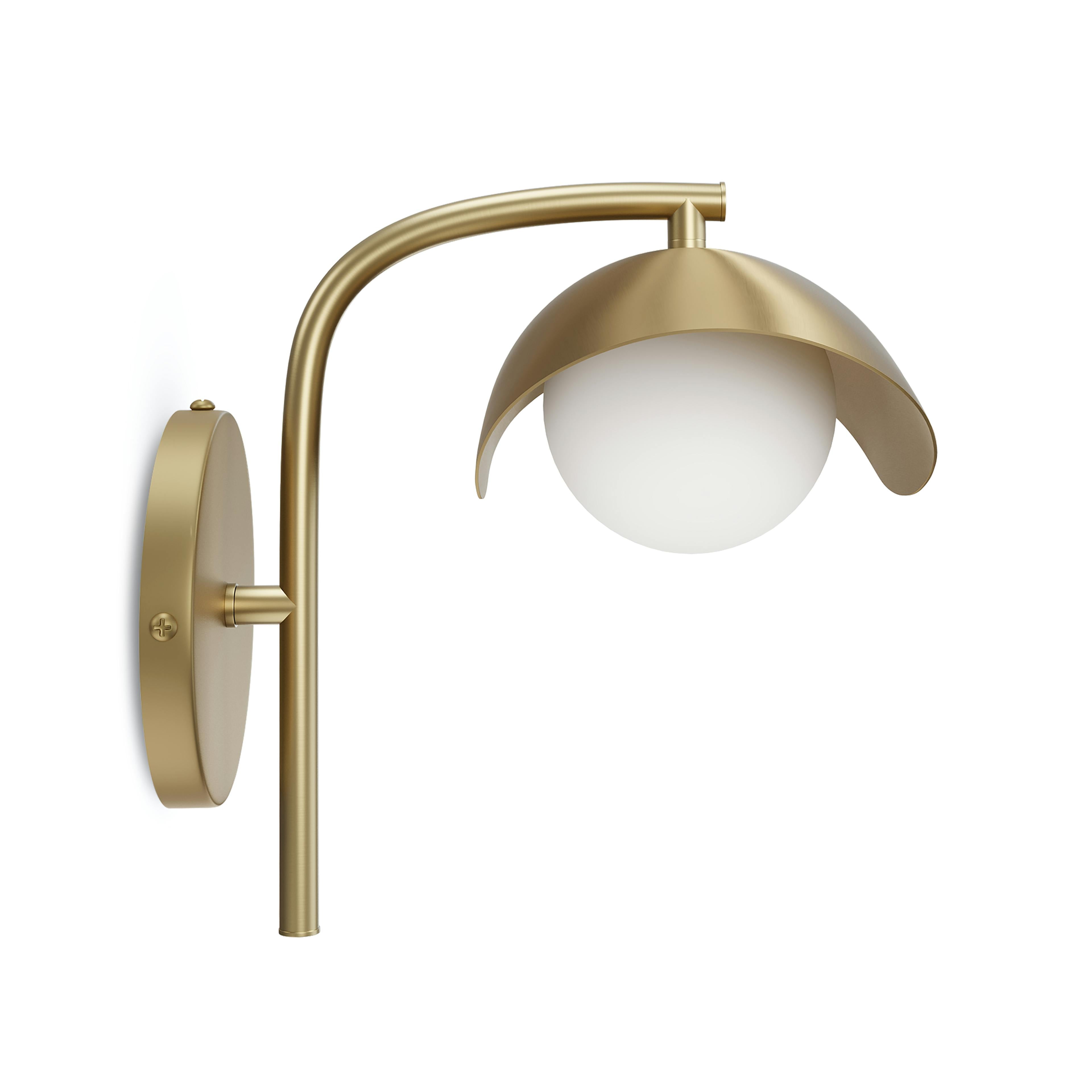 The Warm Glow Brass Sconce