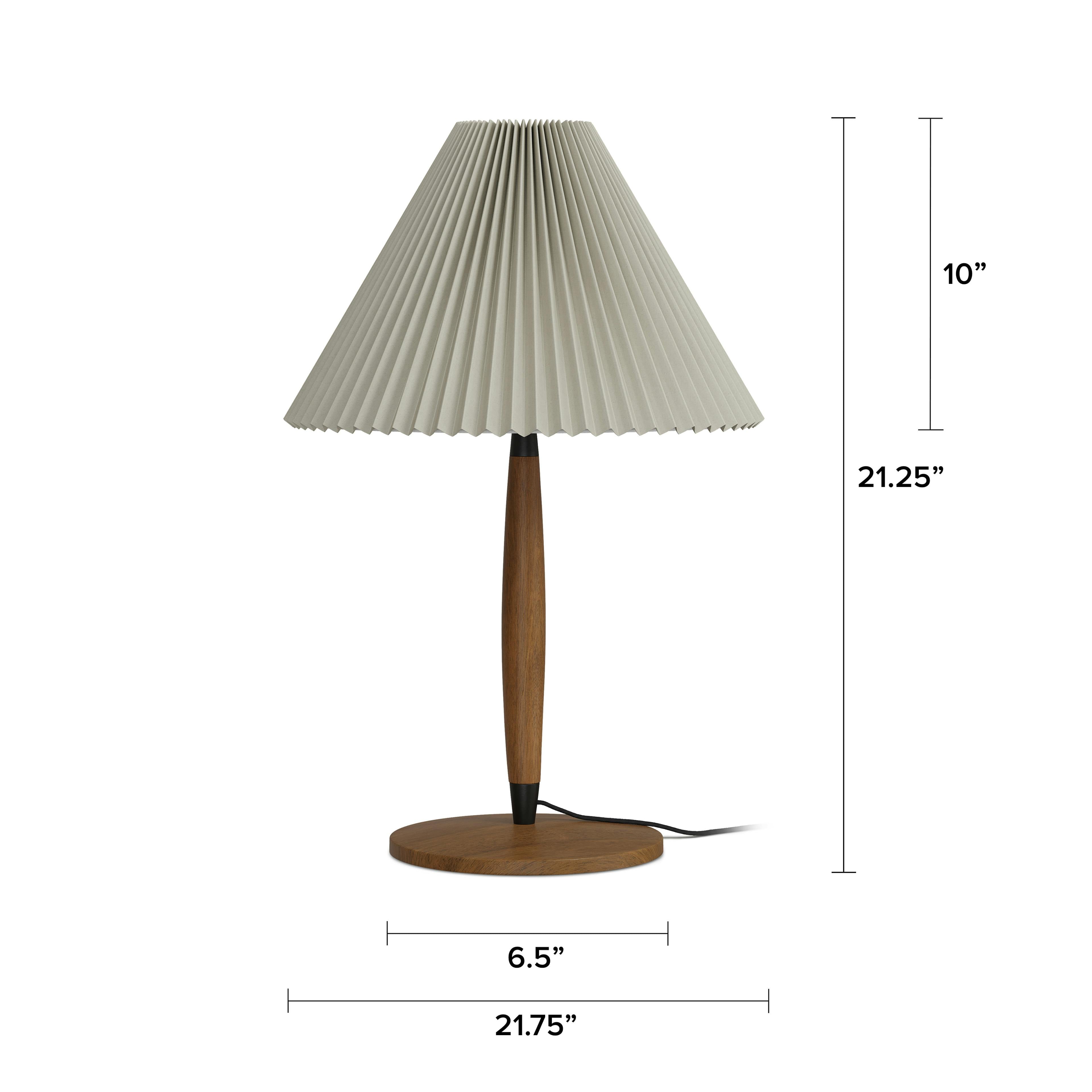 The Warm Glow Walnut Table Lamp